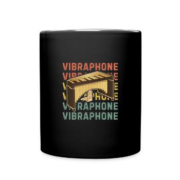 Vibraphon Marimba Musikinstrument Musik - Tasse einfarbig - Schwarz - Vorne