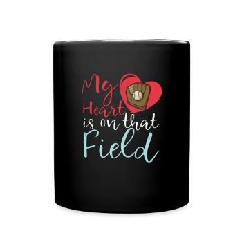 Catcher Handschuhe Baseball Sport Pitcher - Tasse einfarbig - Schwarz - Vorne