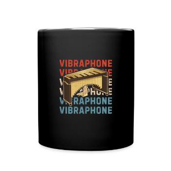 Vibraphon Marimba Musikinstrument Musik - Tasse einfarbig - Schwarz - Vorne