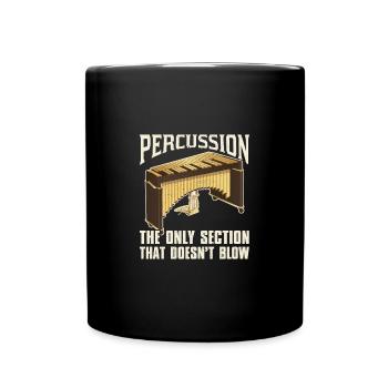 Musik Musiknoten Vibraphon Musiker Schule - Tasse einfarbig - Schwarz - Vorne
