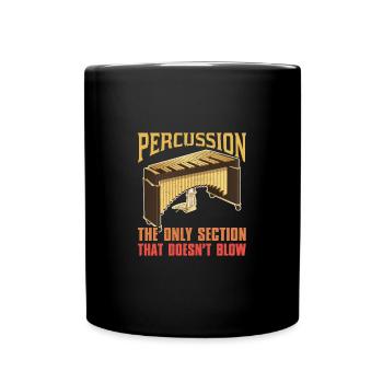 Musik Musiknoten Vibraphon Musiker Schule - Tasse einfarbig - Schwarz - Vorne