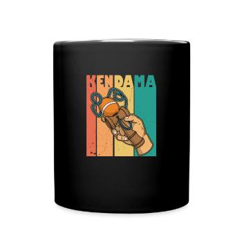 Kendama Game Mug Japan Kids Toys - Full Colour Mug - black - Front