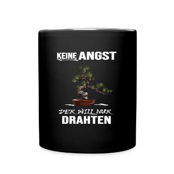 BONSAI Bonsaidraht Yamadori Bonsaimeister - Tasse einfarbig - Schwarz - Vorne