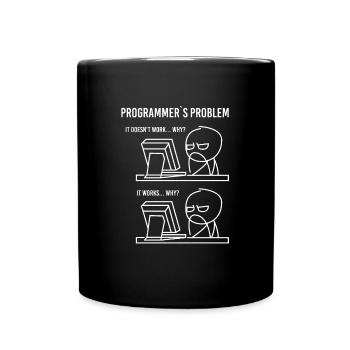 Software Entwickler Problem Lösung - Tasse einfarbig - Schwarz - Vorne