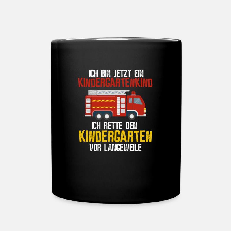 Kindergarten Kind Retter - Tasse einfarbig - Schwarz