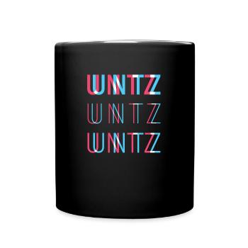 Techno Untz Beat - Tasse einfarbig - Schwarz - Vorne