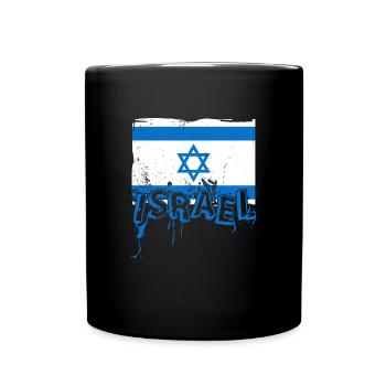 Israel Jerusalem national colors Judaism - Full Colour Mug - black - Front