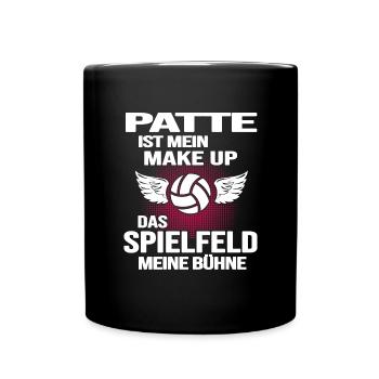 Handball Handballgirl Patte Handballspielerin - Tasse einfarbig - Schwarz - Vorne