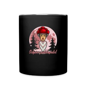 Schwarzwald Bollenhut Baden-Württemberg - Tasse einfarbig - Schwarz - Vorne