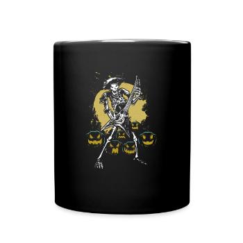 Metal and Rock Halloween - Tasse einfarbig - Schwarz - Vorne