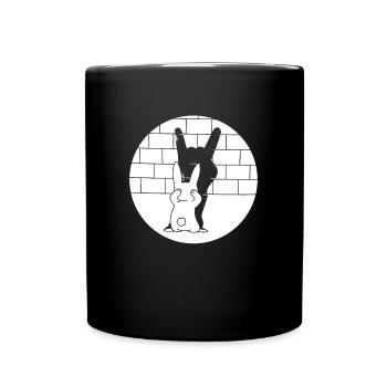 Rock Bunny Fun - Tasse einfarbig - Schwarz - Vorne