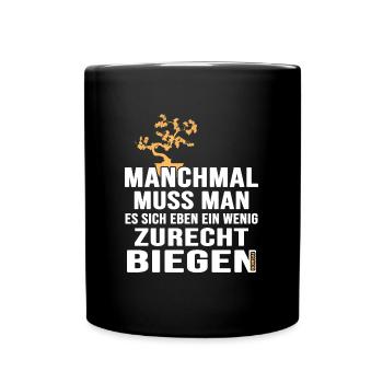 BONSAI drahten Bonsaidraht Yamadori Bonsaiform - Tasse einfarbig - Schwarz - Vorne