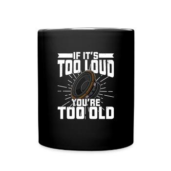 Ton Techniker Sound Analog Subwoofer Musik - Tasse einfarbig - Schwarz - Vorne