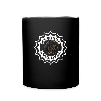 Toningenieur Subwoofer Sound Analog Musik - Tasse einfarbig - Schwarz - Vorne