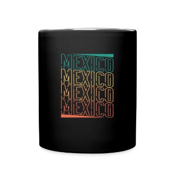 Mexiko Urlaub Tequila Reise Mexikanisch Spruch - Tasse einfarbig - Schwarz - Vorne