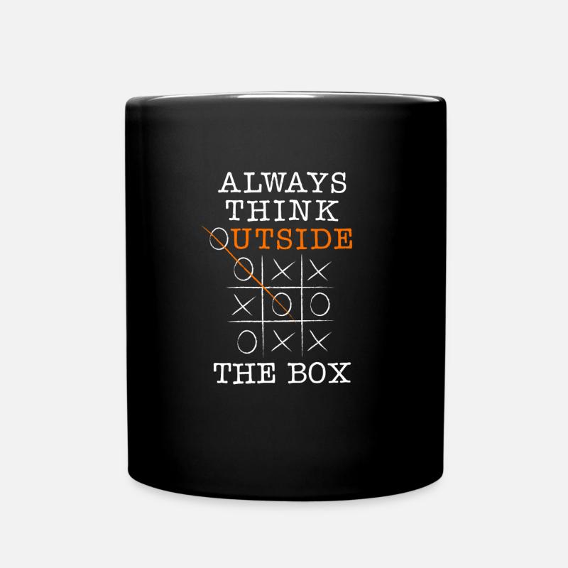 Think outside the box - Tasse einfarbig - Schwarz