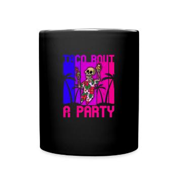Mexikanisch Tequila Sommer Skeleton Mexiko - Tasse einfarbig - Schwarz - Vorne