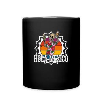 Mexiko Urlaub Sommer Taco Tequila Mexikanisch - Tasse einfarbig - Schwarz - Vorne