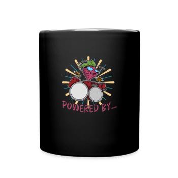 Garten Bio Rettich Vegan Veganer Essen Gesund - Tasse einfarbig - Schwarz - Vorne