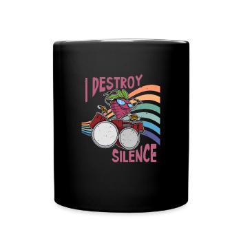 Rettich Gesund Essen Gemüse Salat Schlagzeug - Tasse einfarbig - Schwarz - Vorne