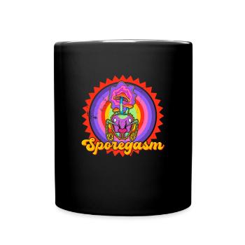 Zombie Mushrooms Ant Biology Student Uni School - Full Colour Mug - black - Front