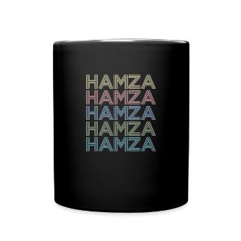 Yoga Symbol Hand Hamsa Yogi Lehrer Buddha - Tasse einfarbig - Schwarz - Vorne