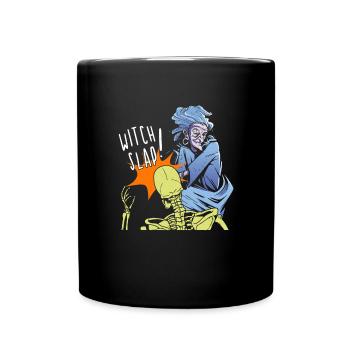 Witch Slap - Halloween Fun - Tasse einfarbig - Schwarz - Vorne
