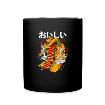 Cowboy Hot Dog - Wild West - Tasse einfarbig - Schwarz - Vorne