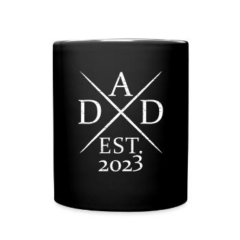Dad since 2023 - Tasse einfarbig - Schwarz - Vorne