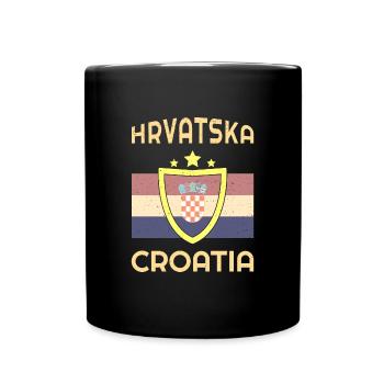 Croatia Balkans National Origin Utlaub - Full Colour Mug - black - Front