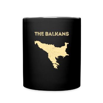 Balkan Saying Origin Pride Serbia Croatia - Full Colour Mug - black - Front