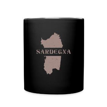 Italie Sardaigne Île Vacances Dicton Méditerranée - Mug uni - noir - Devant