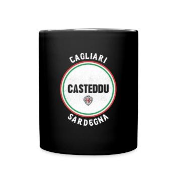 Italien Sardegna Insel Mittelmeer Urlaub Reise - Tasse einfarbig - Schwarz - Vorne