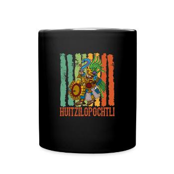 Déité aztèque Huitzilopochtli, culture mexicaine - Mug uni - noir - Devant