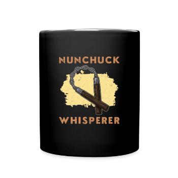 Nunchaku Kampfsport Training Waffen Japan Sport - Tasse einfarbig - Schwarz - Vorne