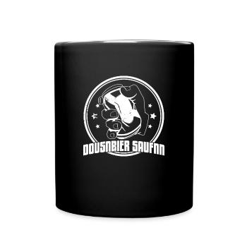 Bier Bierdosen Dosenbier Alkohol Saufen Trinker - Tasse einfarbig - Schwarz - Vorne
