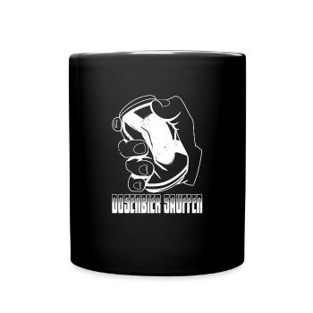 Bierliebhaber Dosenbier Alkohol Party Trinker - Tasse einfarbig - Schwarz - Vorne