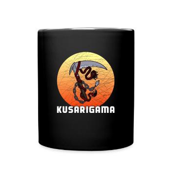 Ninja Chain Weapon Kusarigama Japan Ninjutsu - Full Colour Mug - black - Front