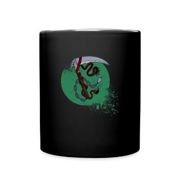Ninja Weapon Kusarigama Japan Tradition Chain Weapon - Full Colour Mug - black - Front