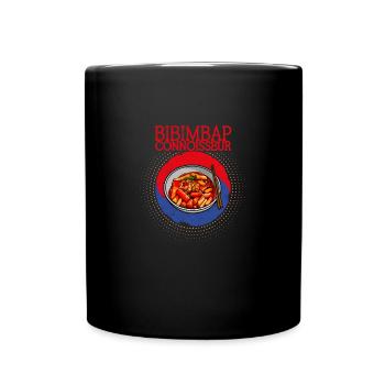 bibimbap rice asian korean culture gerischt kitchen - Full Colour Mug - black - Front