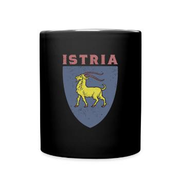 Istrie drapeau Hrvatska Balkans Croatie voyage Urla - Mug uni - noir - Devant