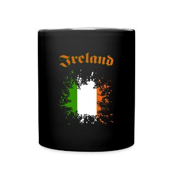 Ireland Irland - Tasse einfarbig - Schwarz - Vorne