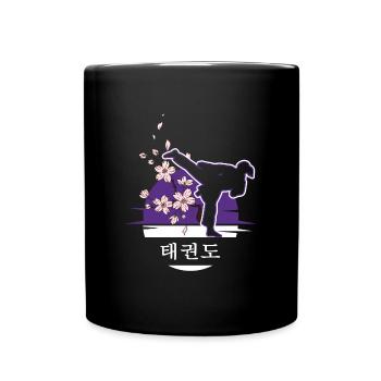 Tout Combat Girl Taekwondo Girl TKD Tae-Kwon-Do - Mug uni - noir - Devant