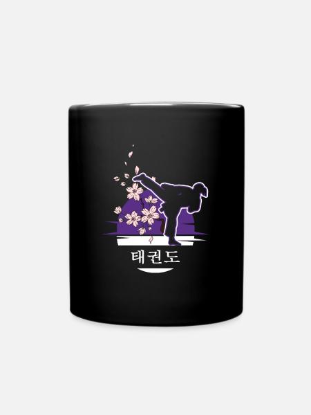 Tout Combat Girl Taekwondo Girl TKD Tae-Kwon-Do - Mug uni - noir