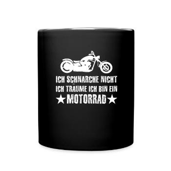 Motorrad - Tasse einfarbig - Schwarz - Vorne
