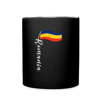 Rumänien Romania Urlaub Balkan Herkunft - Tasse einfarbig - Schwarz - Vorne