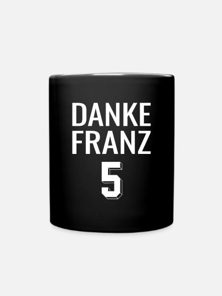 Danke Franz - Tasse einfarbig - Schwarz