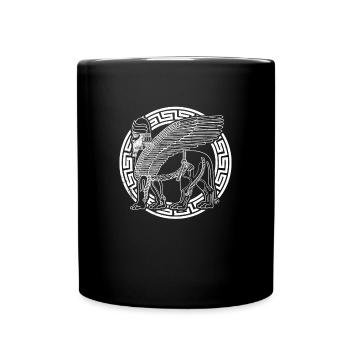 Assyrien Lamassu Gottheit Babylon Mythologie - Tasse einfarbig - Schwarz - Vorne