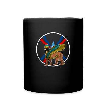 Antique divinité Lamassu mythologie Babylone Sumer - Mug uni - noir - Devant
