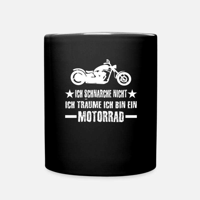 Motorrad - Tasse einfarbig - Schwarz